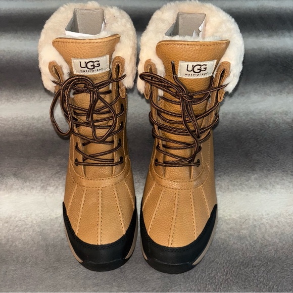 UGG Adirondack III Chestnut Waterproof Shearling Winter Snow Boots Size 11 - Picture 6 of 16